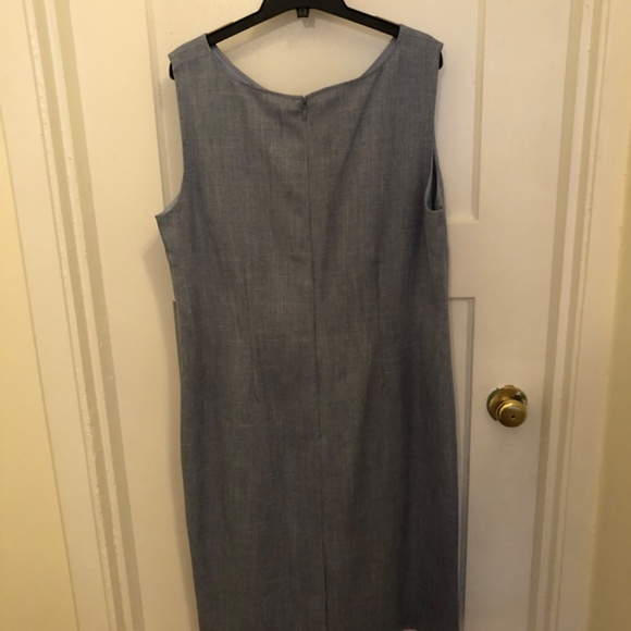 Tradition size 18 sleeveless blue dress with a short little dress overcoat. - Picture 10 of 11